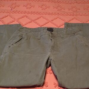 Eddie Bauer Olive Green Chino Pants 32x30